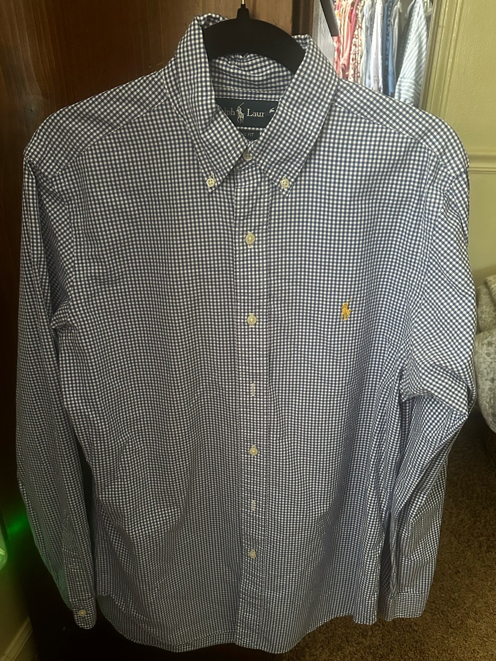 Men’s Medium Ralph Lauren Classic Fit Oxford Shirt. Royal Blue.